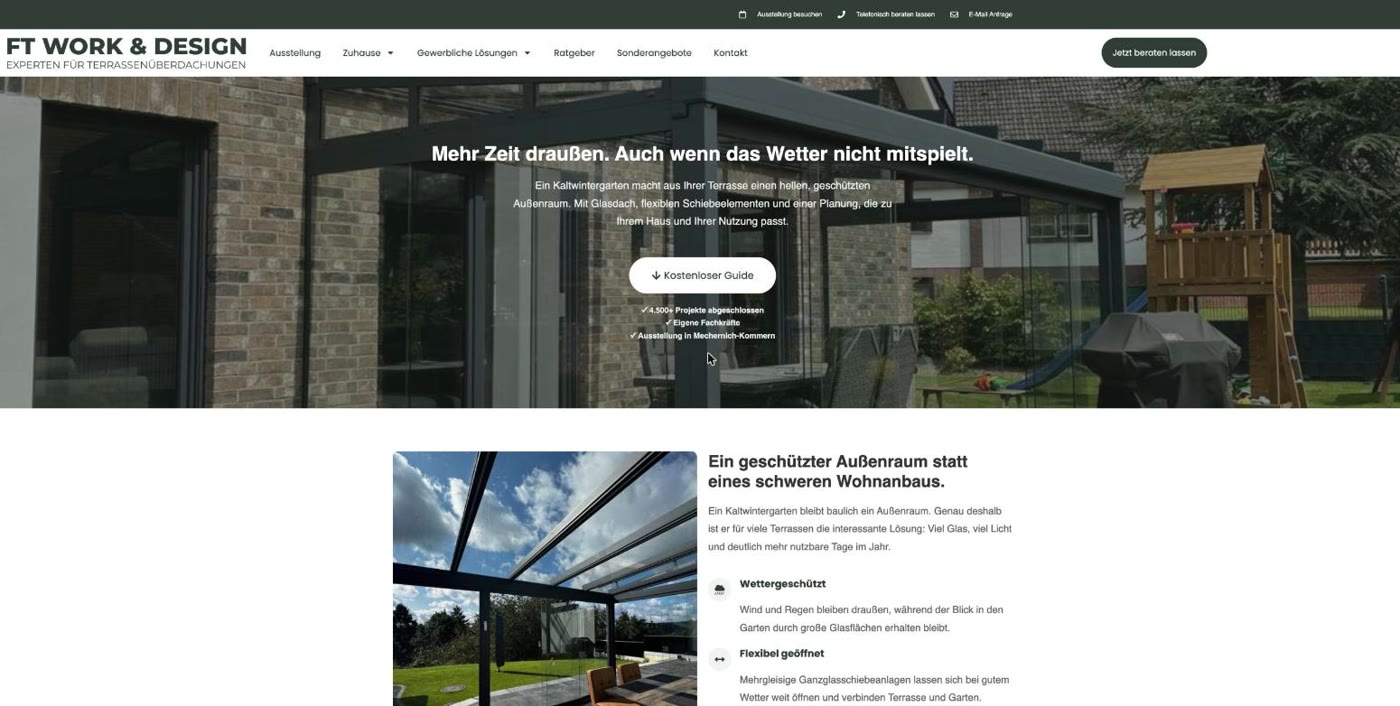 Seite Kaltwintergarten von FT Work & Design